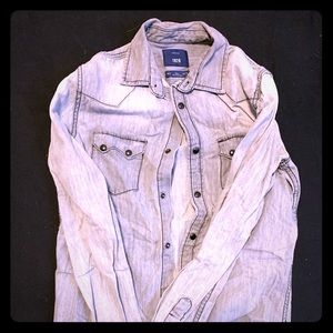 Grey denim shirt